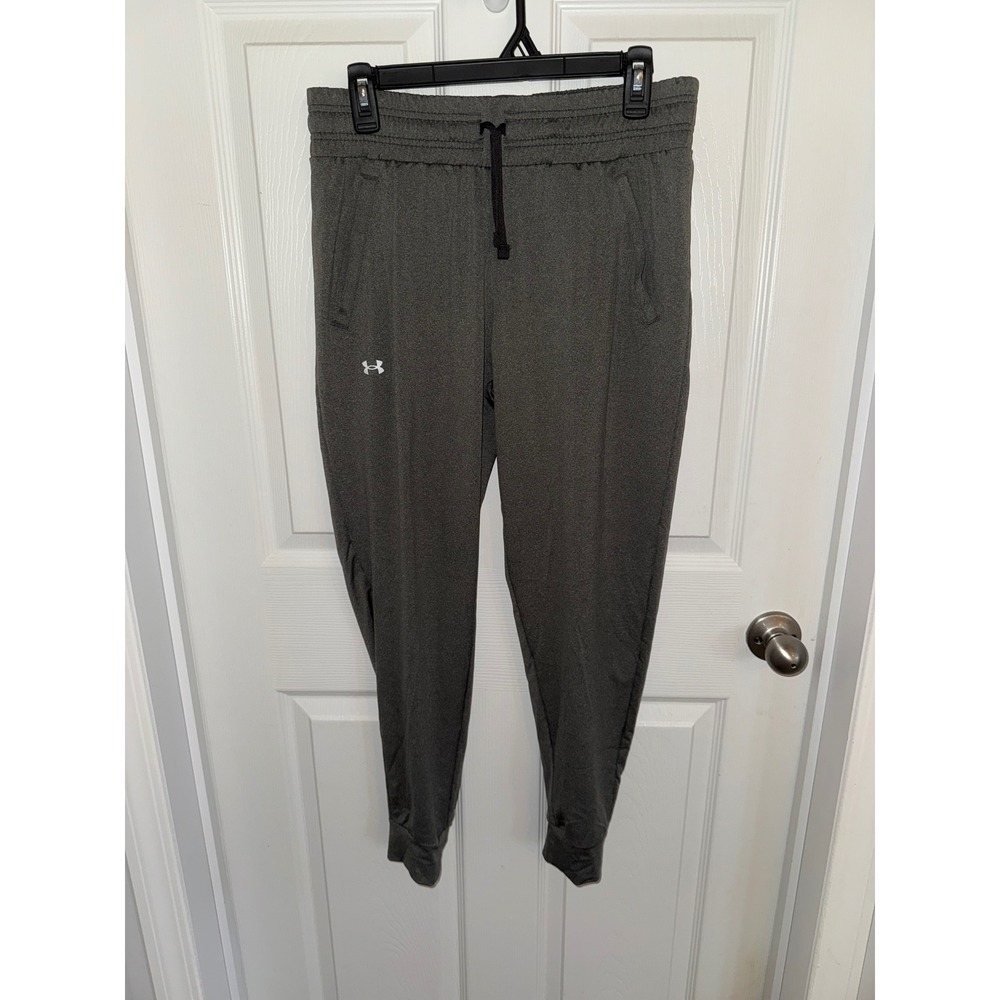 Under Armour Women's Heather Gray Tapered Joggers Training Pants Medium